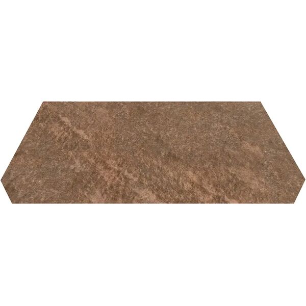 graeba elemento ad elle monolitico rosso matton 15x30x4 cm 4 pezzi pei 3 r10 gres porcellanato