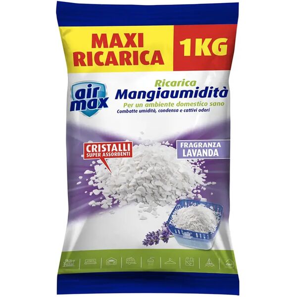 air max ricarica sali assorbiumidita' airmax 1 kg lavanda