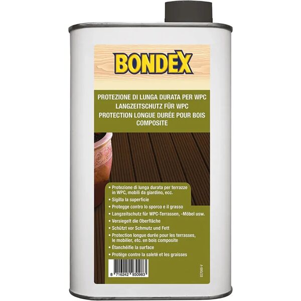 bondex impregnante solvente decking  wpc 1 l incolore 23 m² con 1 l