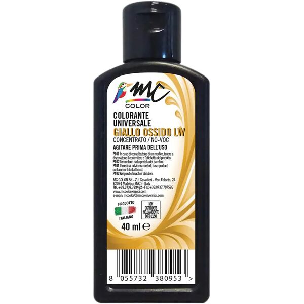 tecnomat colorante universale mc color 40 ml giallo ossido concentrato no voc