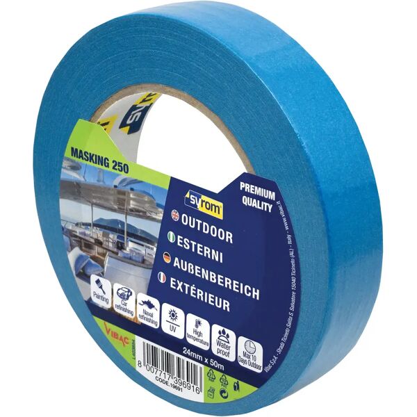 tecnomat nastro masking carta blu syrom 24mmx50m u.v. 15 giorni uso esterno