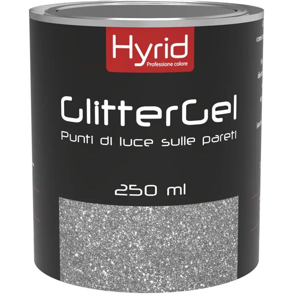 hyrid by covema glitter in gel hyrid 250 ml colore stelle d'argento