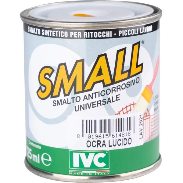 tecnomat smalto sintetico ritocco universal small giallo ocra 125 ml anticorrosivo 12m² con 1 l