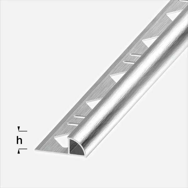tecnomat profilo jolly tondo alluminio bianco brillante 2,5m
