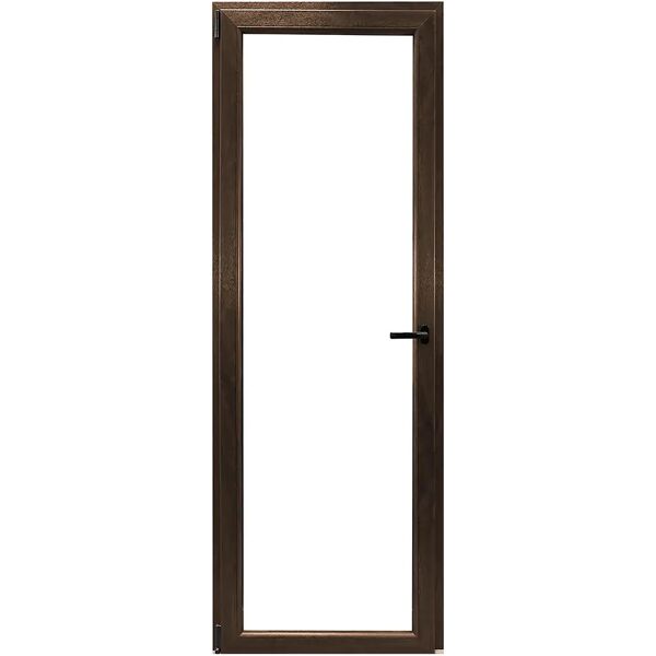 tecnomat porta finestra in pvc noce 1 anta sinistra 80x220 cm (lxh)