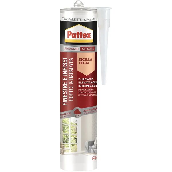 pattex silicone neutro  per serramenti trasparente 280 ml