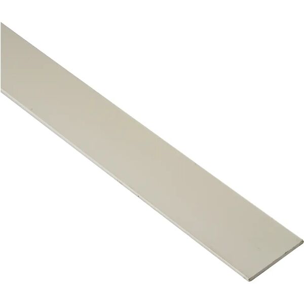 tecnomat coprifilo piatto bianco pvc  barra 6,5 metri   50x3 mm