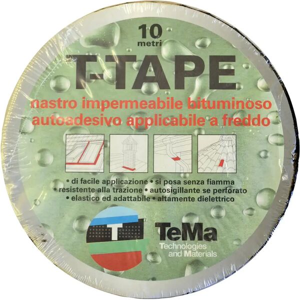 tecnomat banda bituminosa t-tape alluminio 5 cm lunghezza 10 m