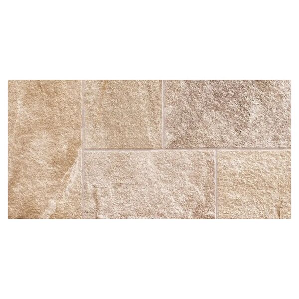 gres_italia pavimento esterno pietra mix almond 30,8x61,5x0,8 cm pei 5 r11 gres porcellanato