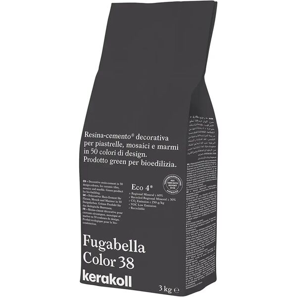 kerakoll stucco fugabella color  38 3 kg fuga 0-20 mm uso interno ed esterno