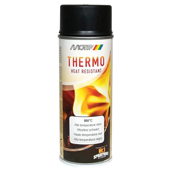 motip smalto spray  alte temperature 800° nero 400 ml 2,5 - 3 m² con 1 l