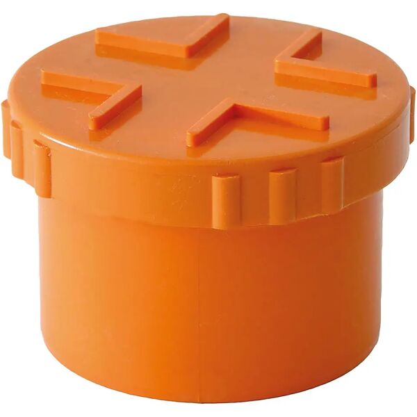 tecnomat tappo a vite Ø 80 mm pvc arancio