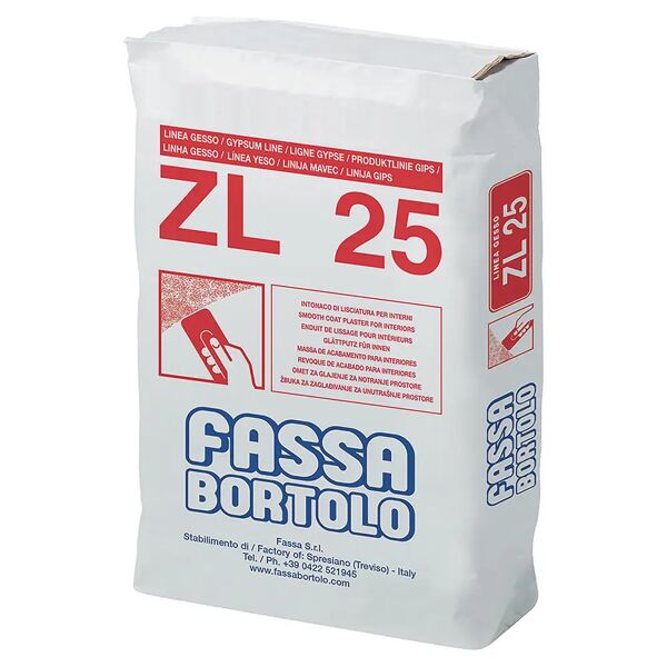 tecnomat rasante base calce gesso fassa zl25 25 kg su intonaci calce / cemento per interni