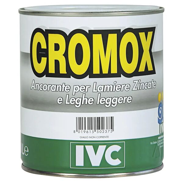 ivc fondo ancorante cromox  per lamiere zincate 750 ml giallo 10-12 m² con 1 l