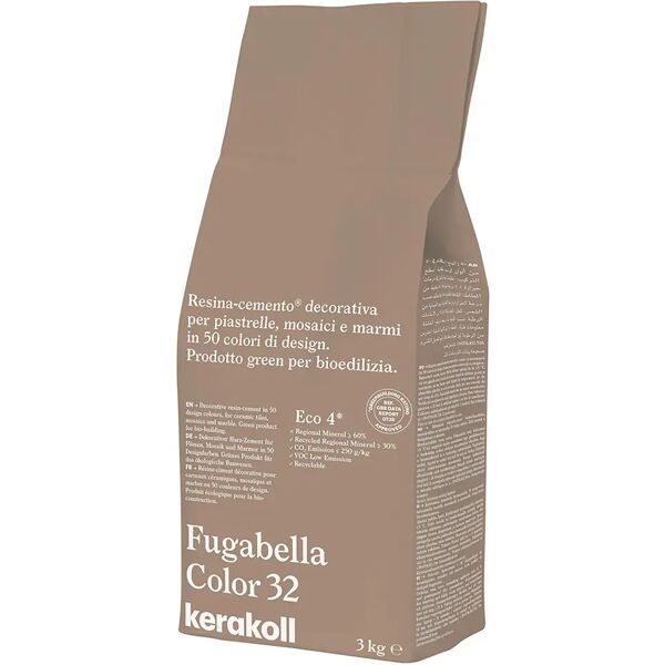 kerakoll stucco fugabella color  32 3 kg fuga 0-20 mm uso interno ed esterno