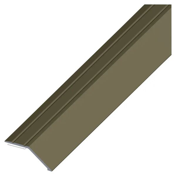 tecnomat profilo adesivo alluminio bronzo 34x8mm 1m