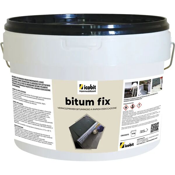 tecnomat primer bituminoso a solvente bitum fix 10 kg a rapida essiccazione