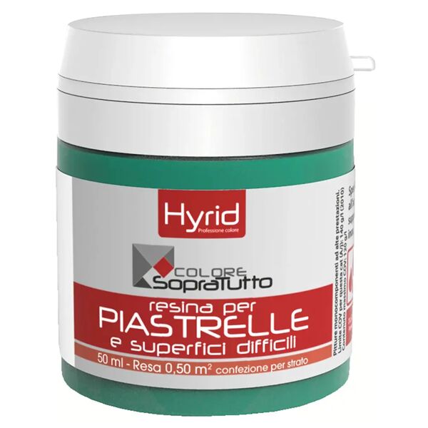 hyrid by covema resina piastrelle hyrid malachite 50 ml per superfici difficili 10 m²  con 1 l pronto uso