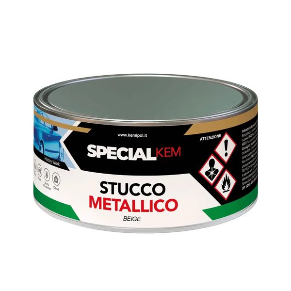 tecnomat stucco per metallo beige kemipol 750 ml poliestere bicomponente  carrozzeria nautica