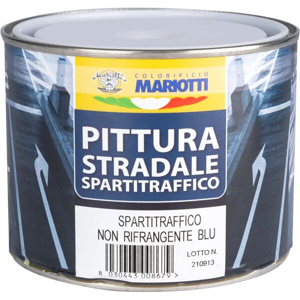 mariotti vernice spartitraffico  blu 0,5 l non rifrangente 1-1,5 m² con 1 l