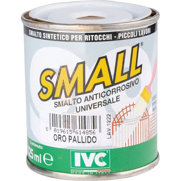 tecnomat smalto sintetico ritocco universal small oro pallido 125 ml anticorrosivo 12m² con 1 l