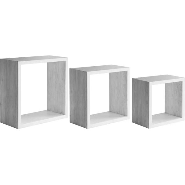 tecnomat tris cubo rovere imperiale34x34-30x30-26x26cm(hxl)profondita 15,5 cm