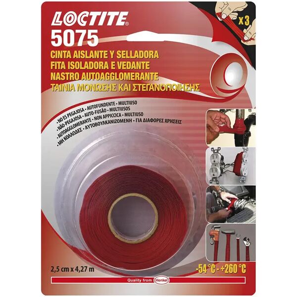 loctite_08 nastro autoagglomerante loctite si 5075 siliconico sigillante idraulico lunghezza 4,27 m