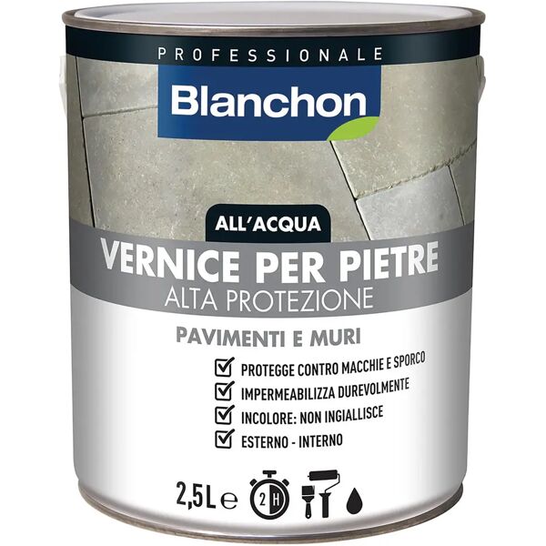 tecnomat vernice pietre blanchon all'acqua 2,5 l incolore satinato 12 m² con 1 l pronto uso