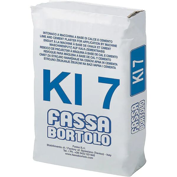 tecnomat intonaco fibrato idrofugato ki7 fassa 25 kg