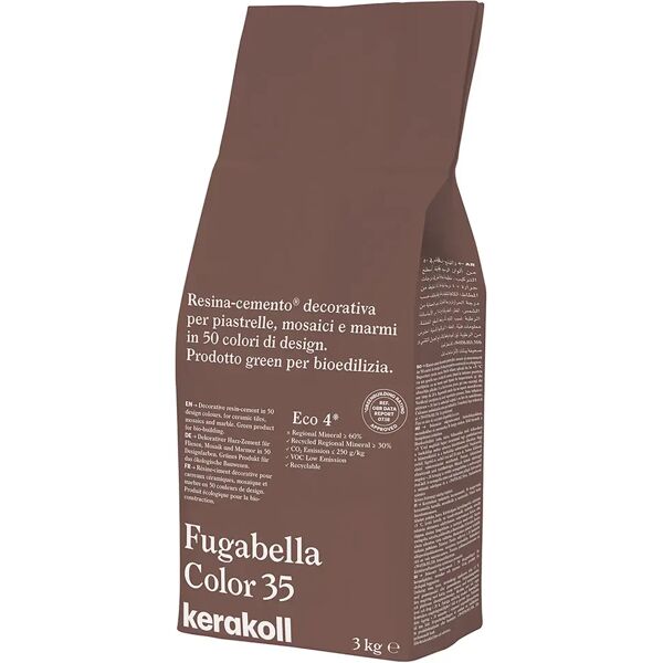 kerakoll stucco fugabella color  35 3 kg fuga 0-20 mm uso interno ed esterno