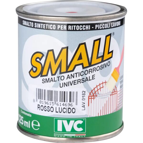 tecnomat smalto sintetico ritocco universal small rosso 125 ml anticorrosivo 12m² con 1 l