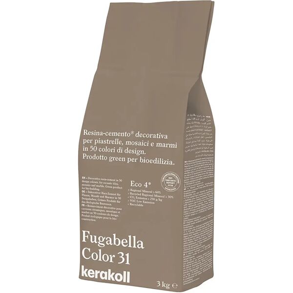 kerakoll stucco fugabella color  31 3 kg fuga 0-20 mm uso interno ed esterno