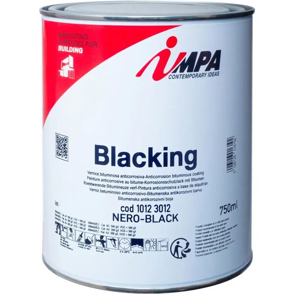 tecnomat pittura bitume impa anticorrosiva 750 ml protettiva per lamiere 3-4 mq/l a 2 mani