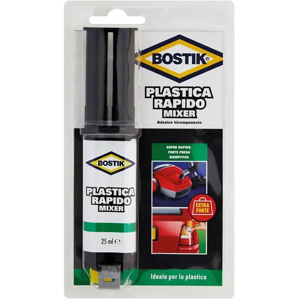 bostik adesivo bicomponente  plastica 25 ml presa forte e rapida ideale per plastiche