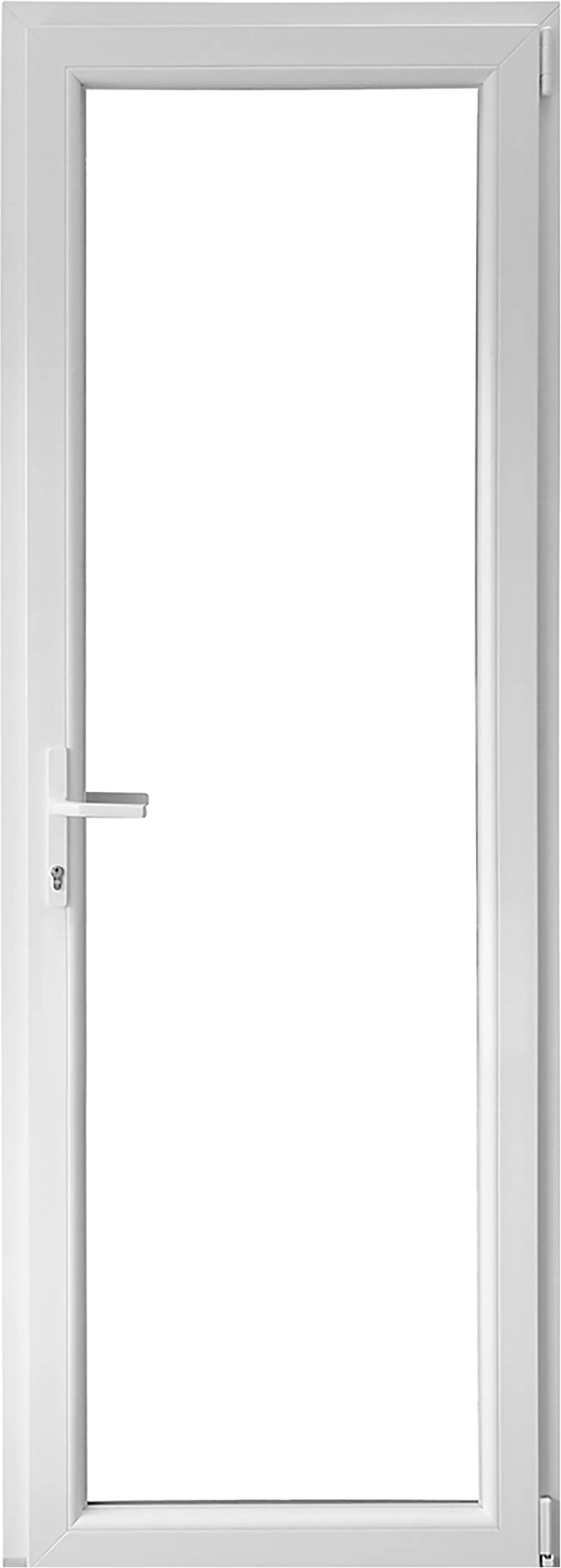 tecnomat porta finestra in pvc bianca 1 anta con serratura sinistra 80x220 cm (lxh)