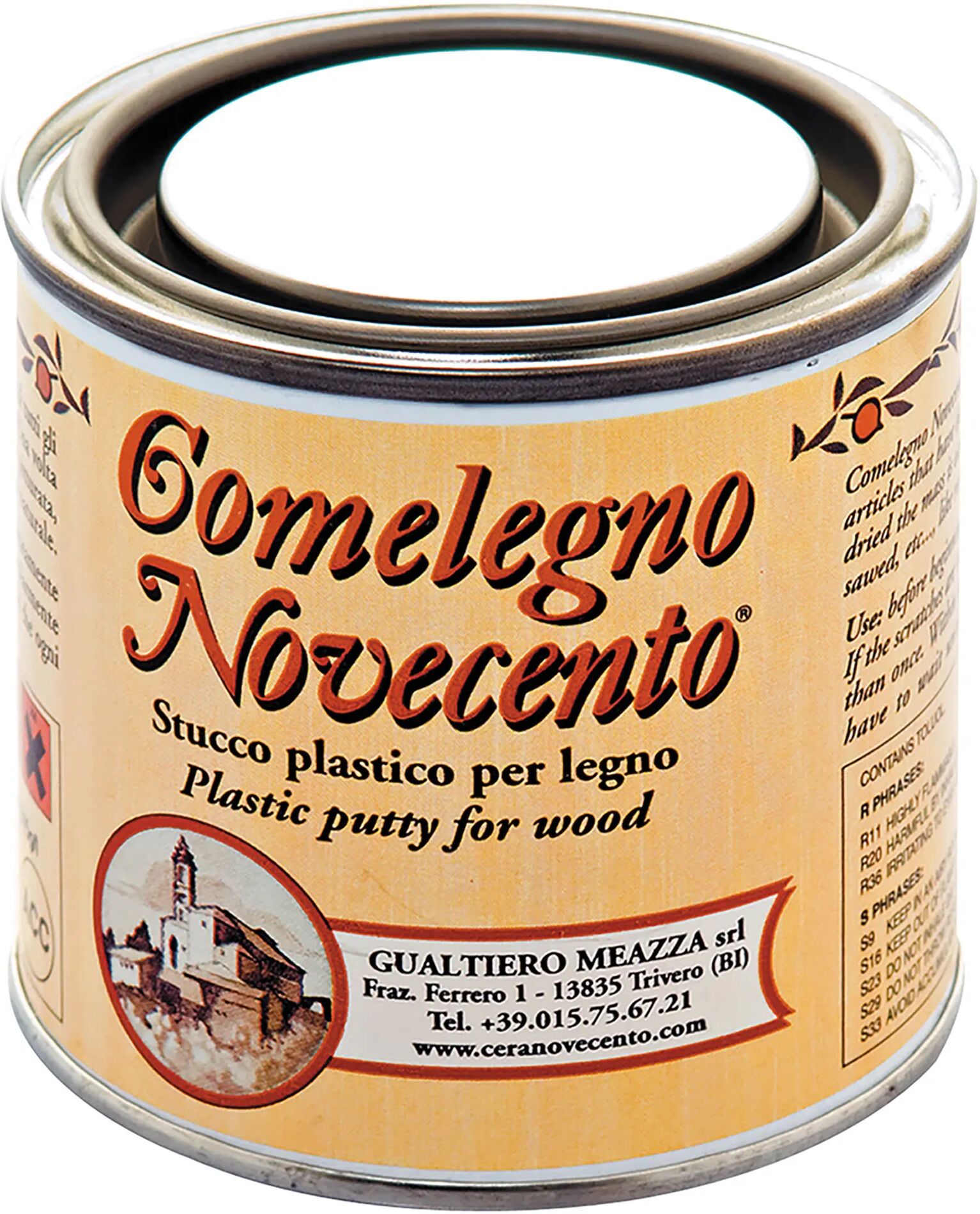 cera_novecento stucco plastico comelegno novecento per legno 250 ml mogano pronto uso