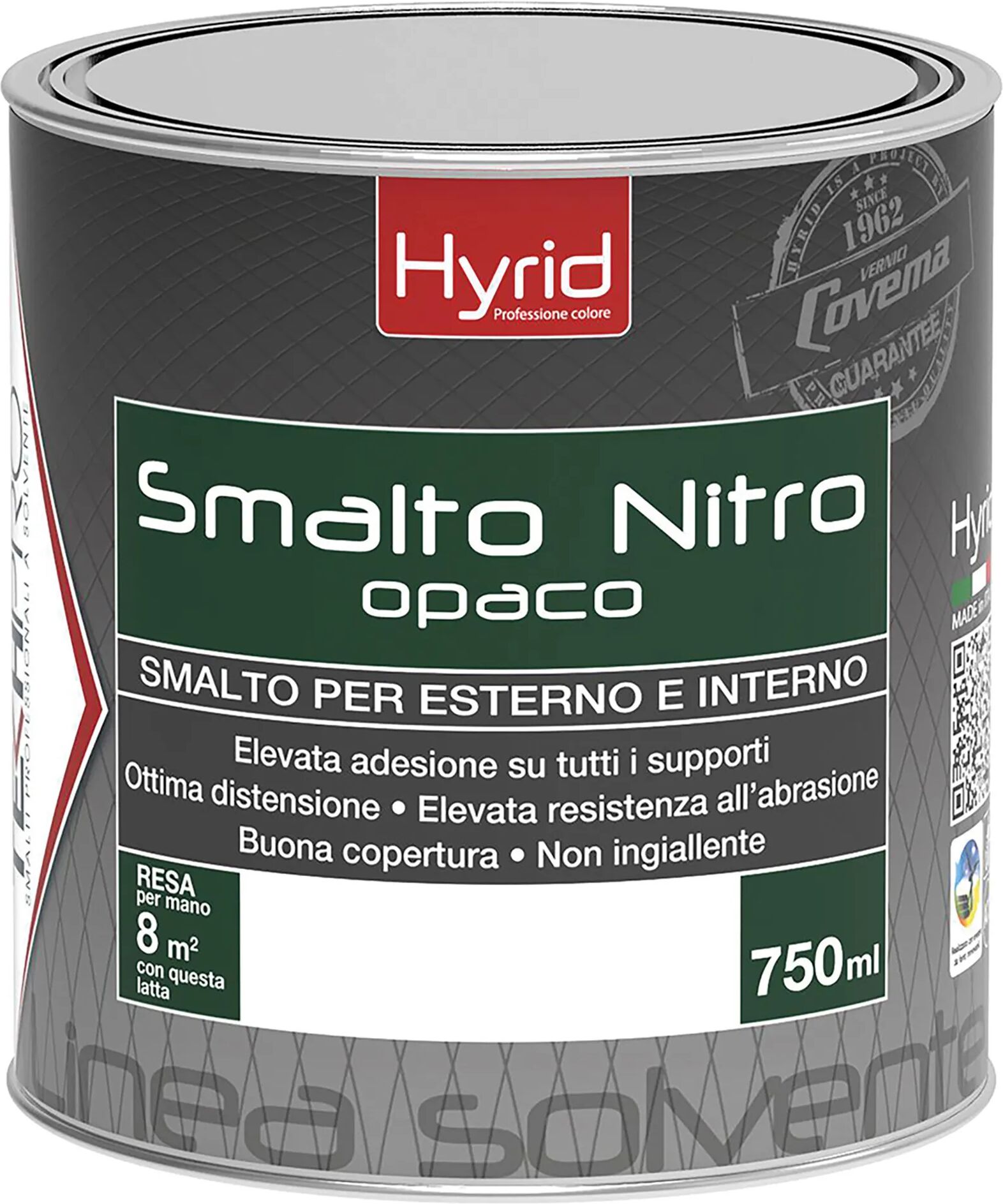 hyrid by covema smalto covema nitro opaco bianco 0,75 l