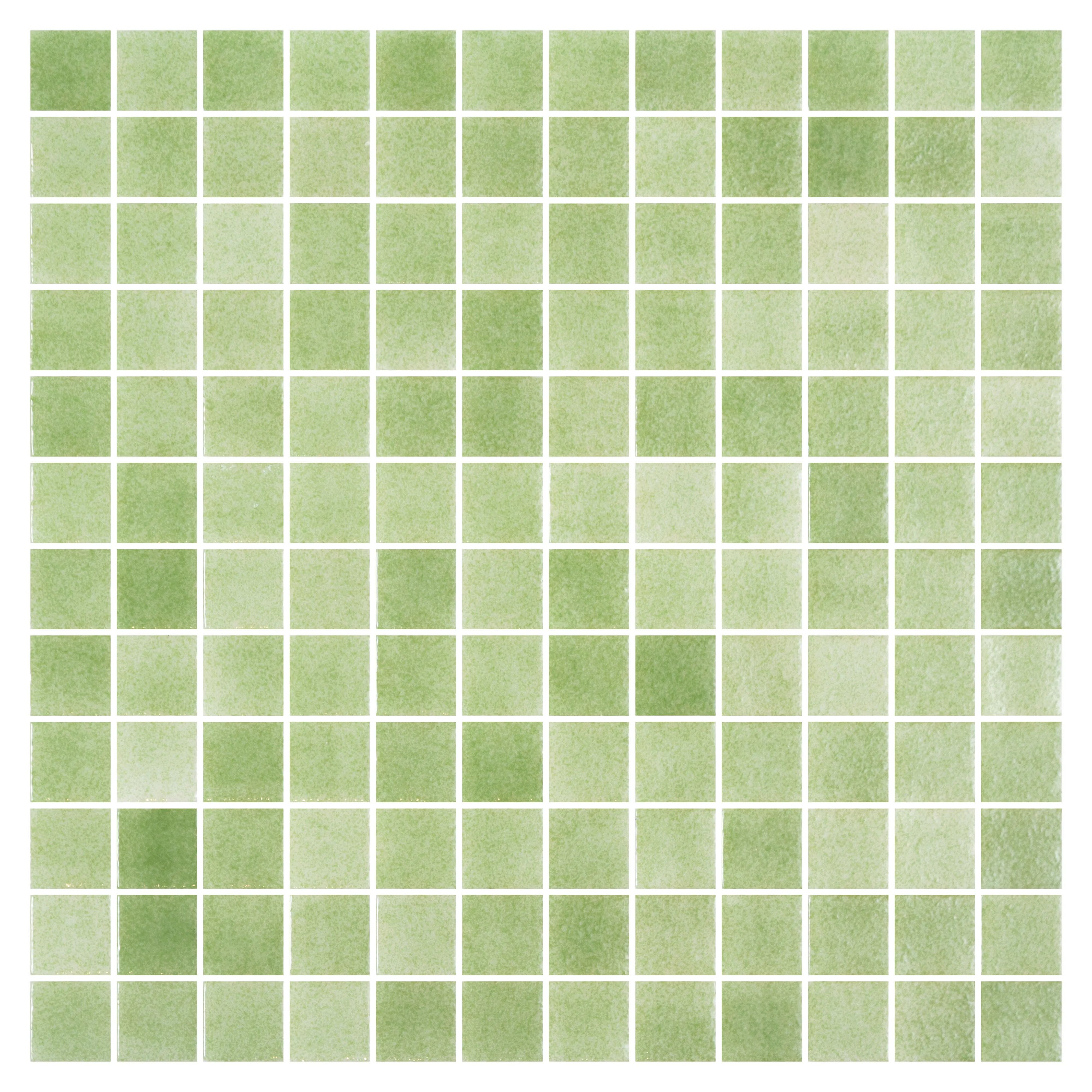 tecnomat mosaico verde antiscivolo rete 2,5x2,   pasta di vetro