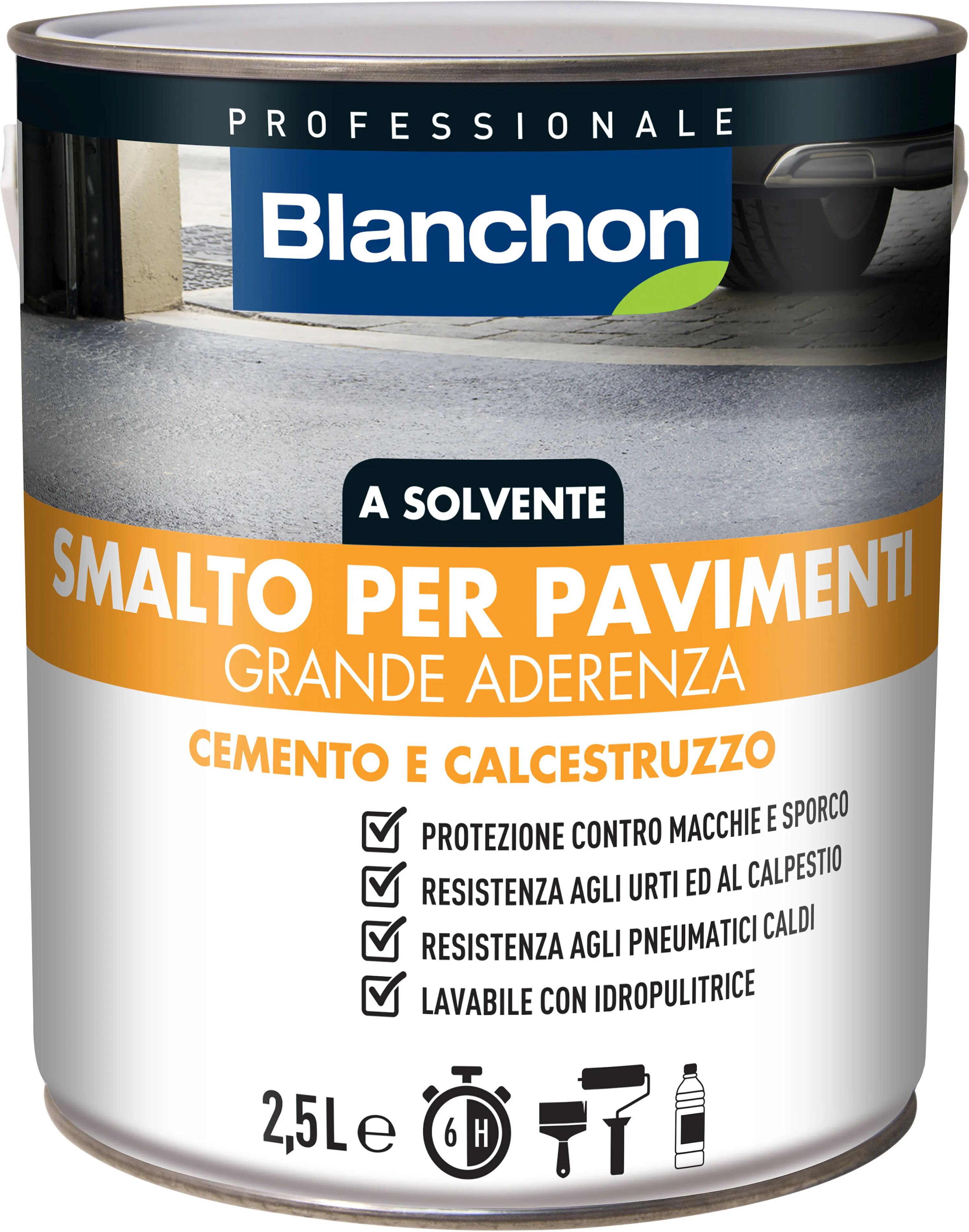 tecnomat smalto pavimenti blanchon solvente 2,5 l sabbia 12 m² con 1 l pronto uso