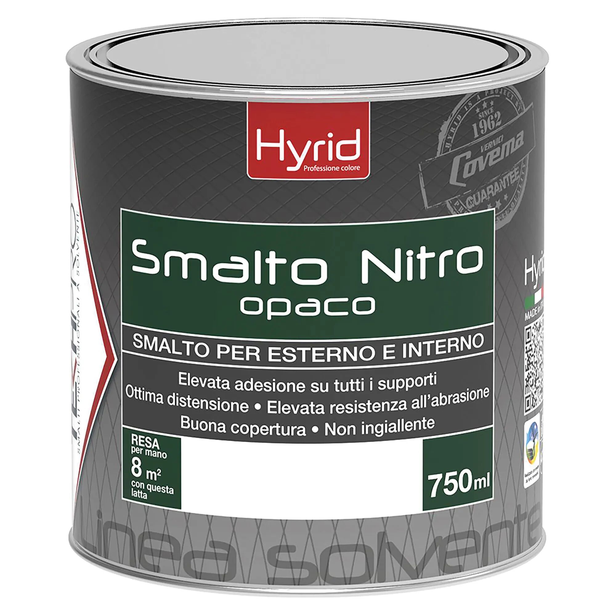 hyrid by covema smalto covema nitro opaco nero 0,75 l