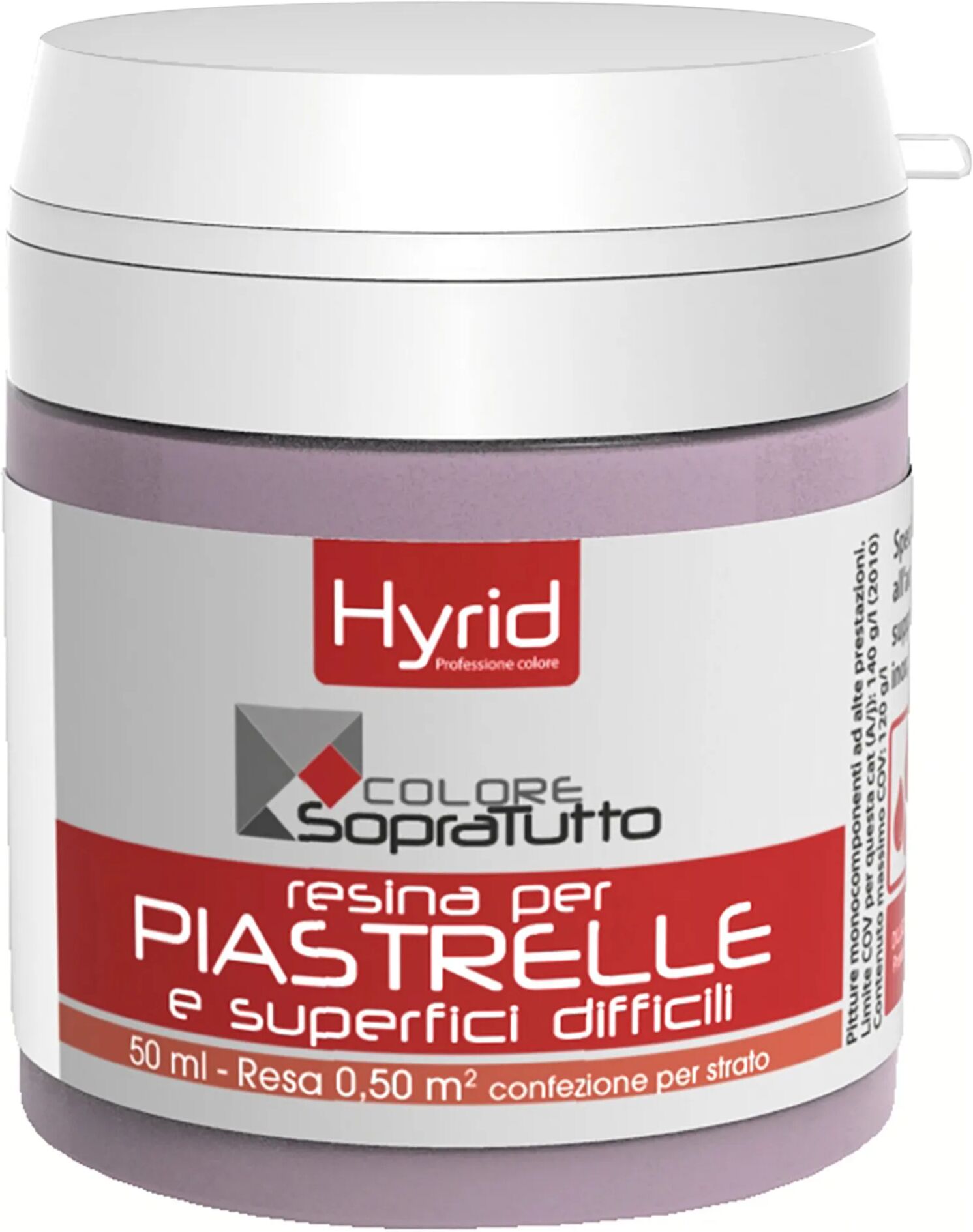 hyrid by covema resina piastrelle hyrid glicine 50 ml per superfici difficili 10 m²  con 1 l pronto uso