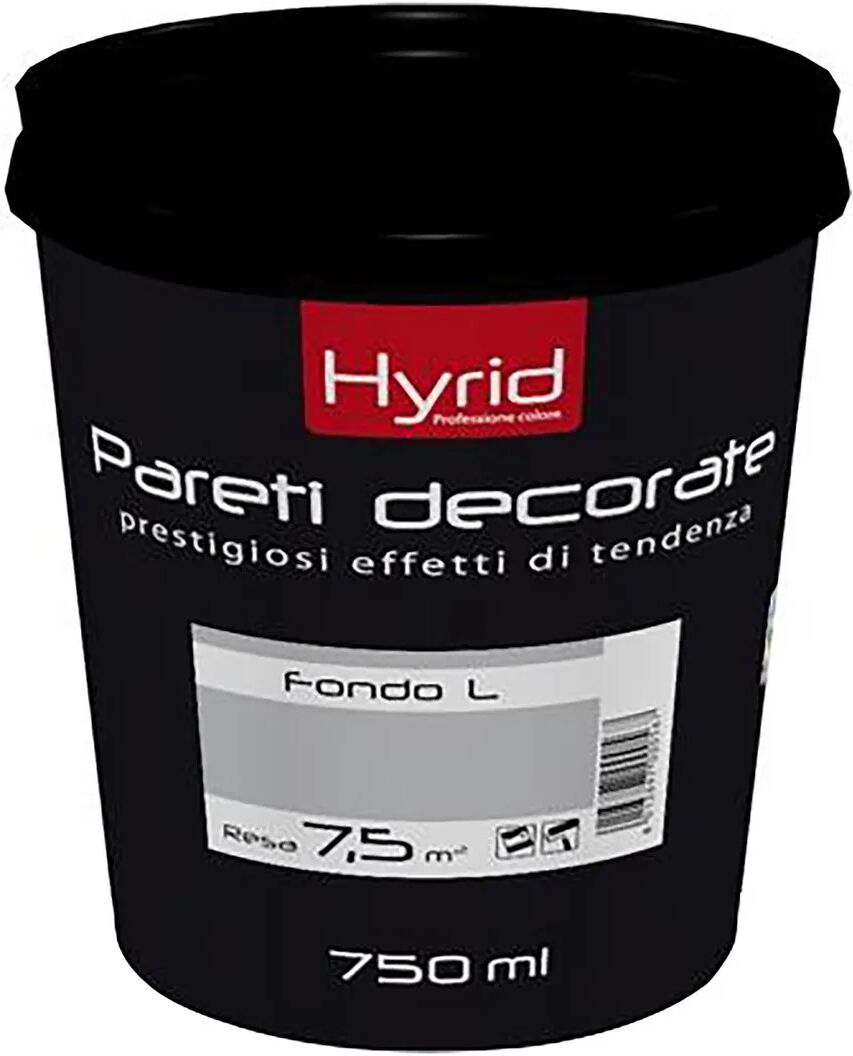 hyrid by covema fondo liscio hyrid 0,75 l preparazione murale di pareti decorate 10 m² con 1 l