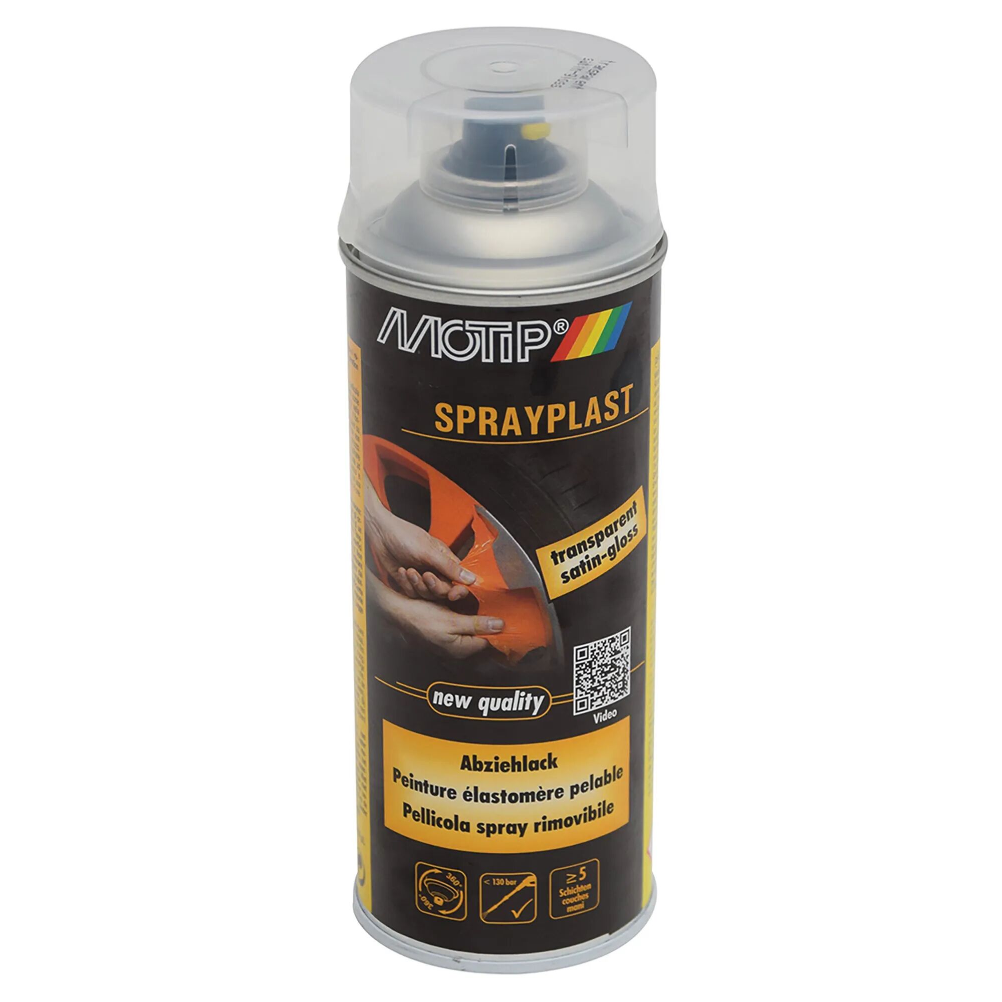 motip pellicola rimovibile spray  400 ml sprayplast trasparent gloss 0,5-1 m² con 1 l - 5 mani