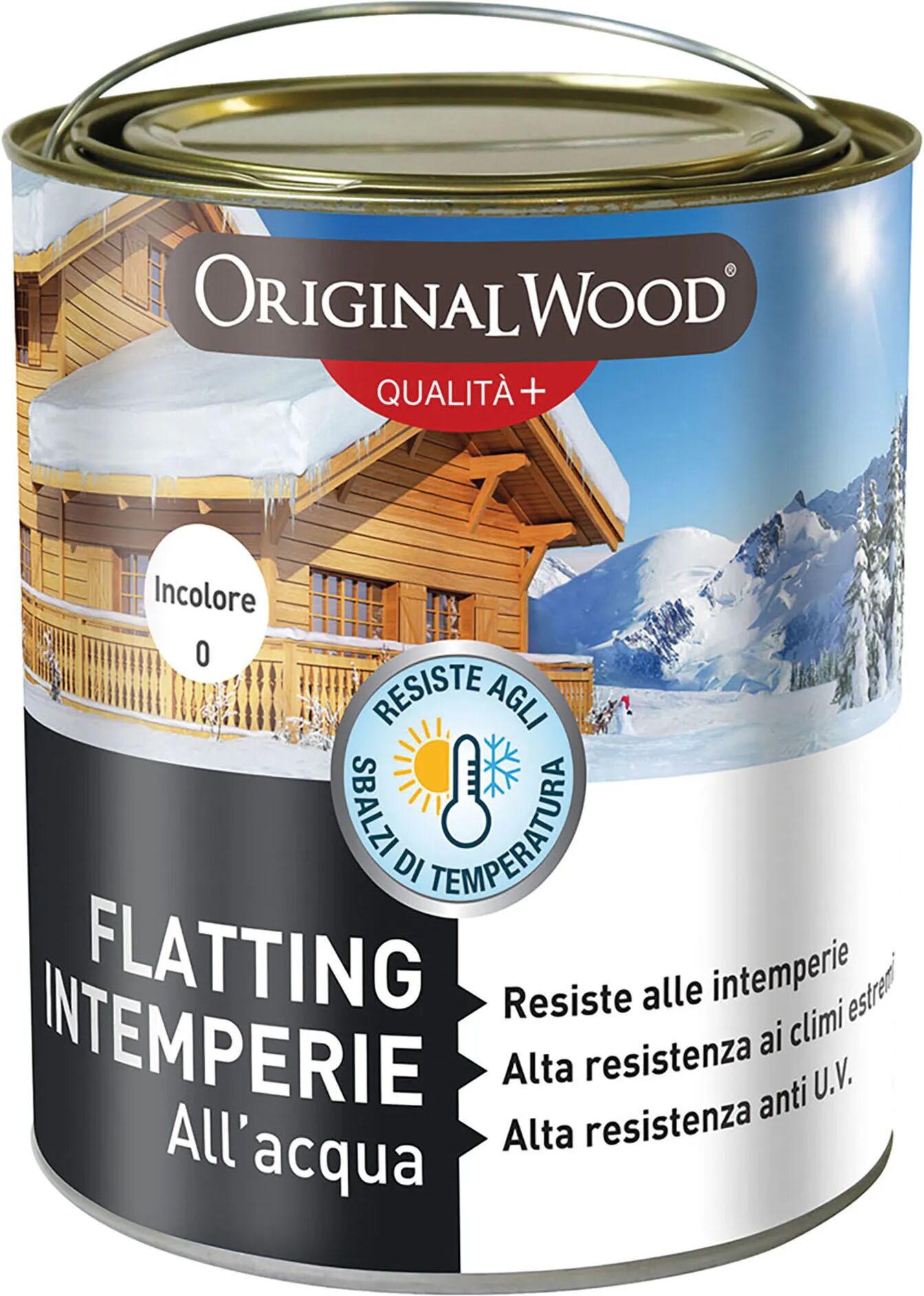 originalwood flatting acqua original wood qualita'+ 2,5 l incolore lucido pronto uso 12 m² con 1 l