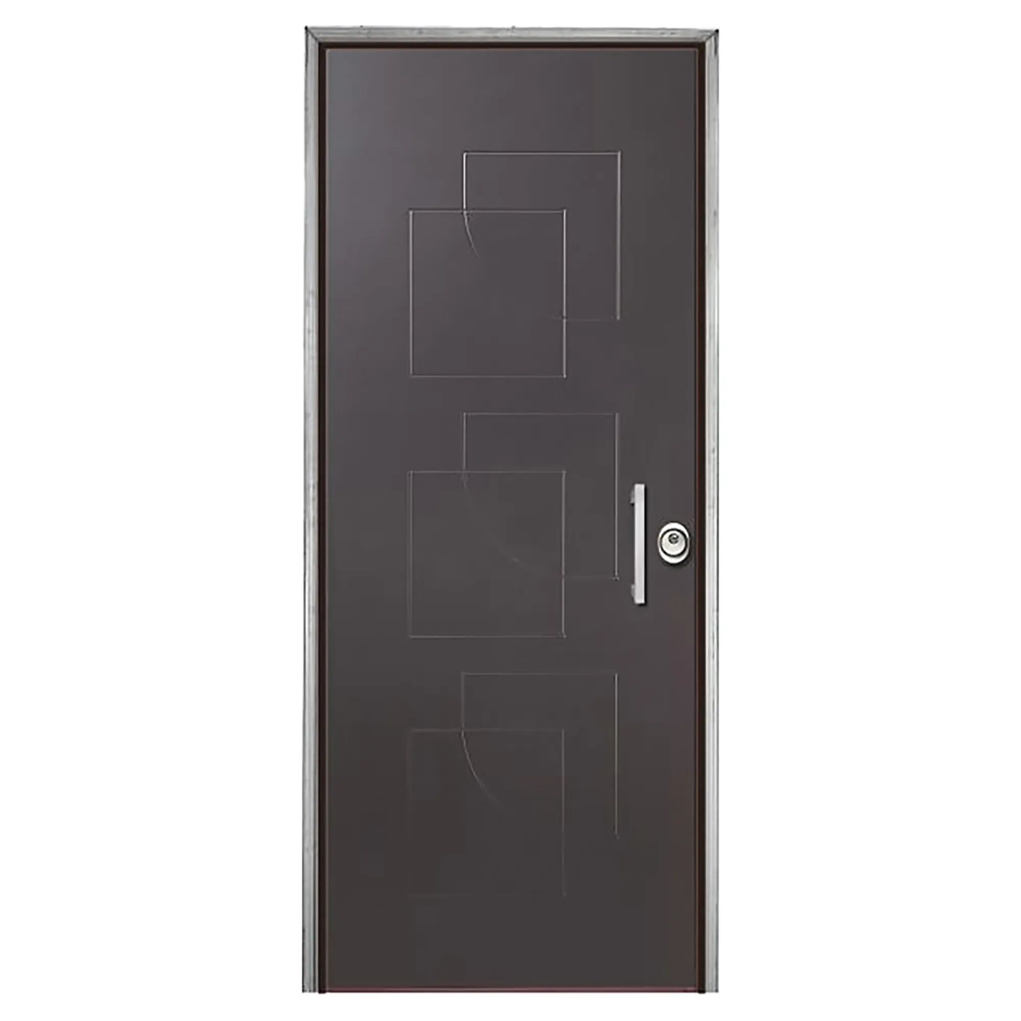 tecnomat porta blindata york + falso telaio apertura spinta a sinistra 210x90 cm (hxl) classe 3