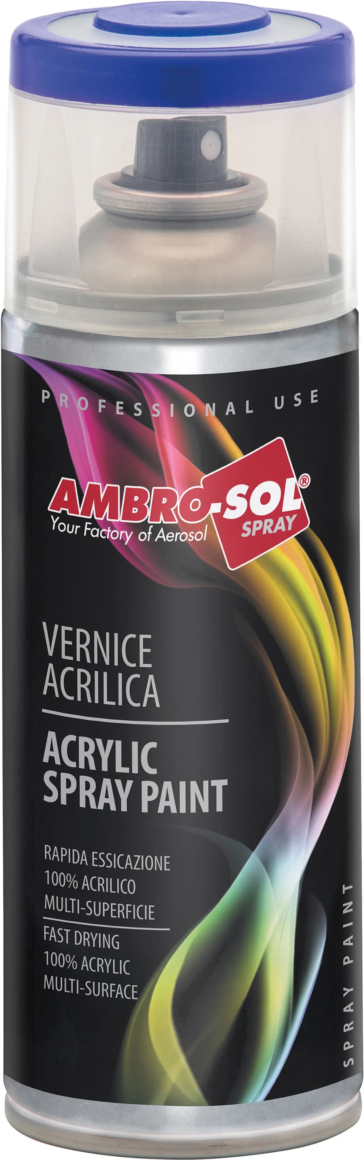 ambrosol smalto spray  ral 3003 400 ml acrilico rosso rubino 5 m² con 1 l