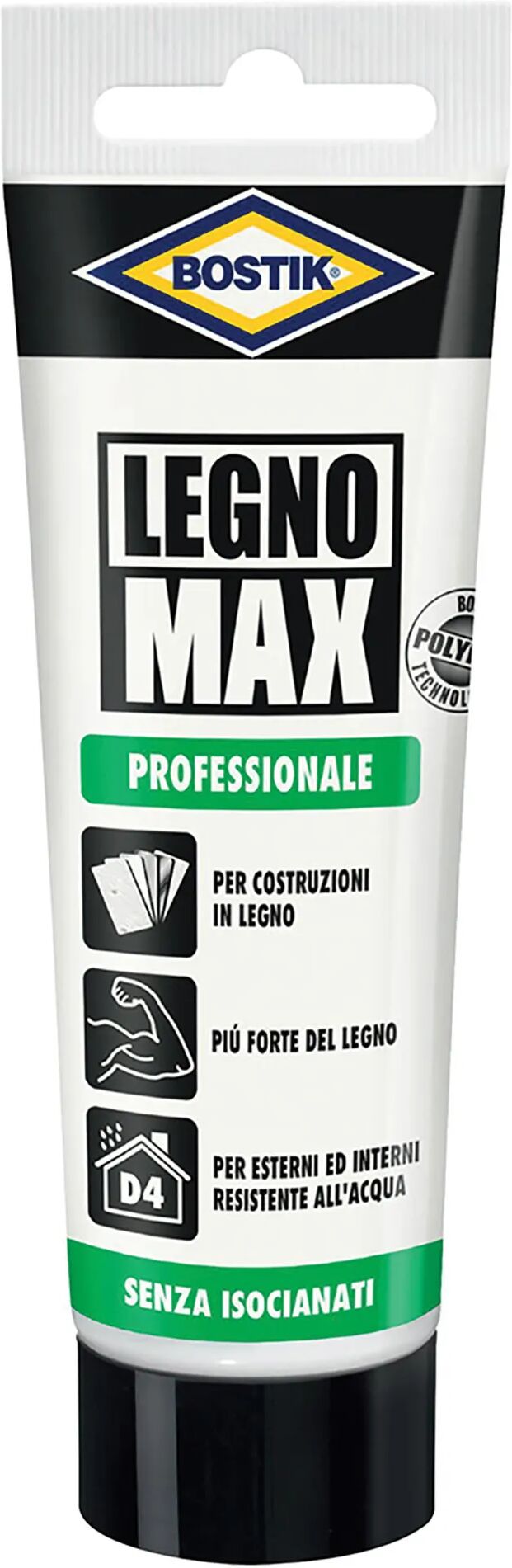 bostik adesivo professionale legno max  100g per esterni ed interni senza isocianati