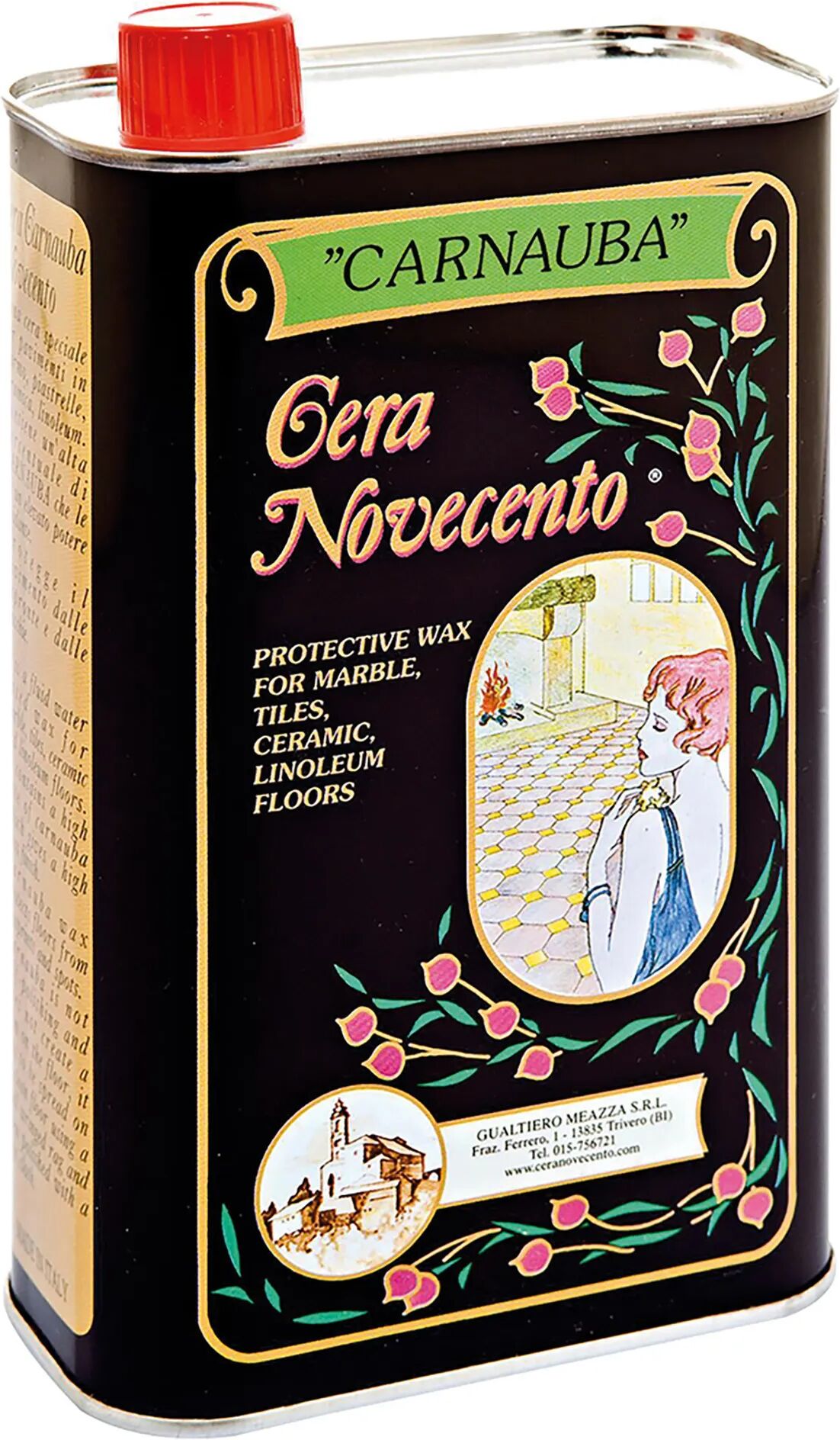 cera_novecento cera carnauba novecento 1 l non crea pellicola 20 m² con 1 l