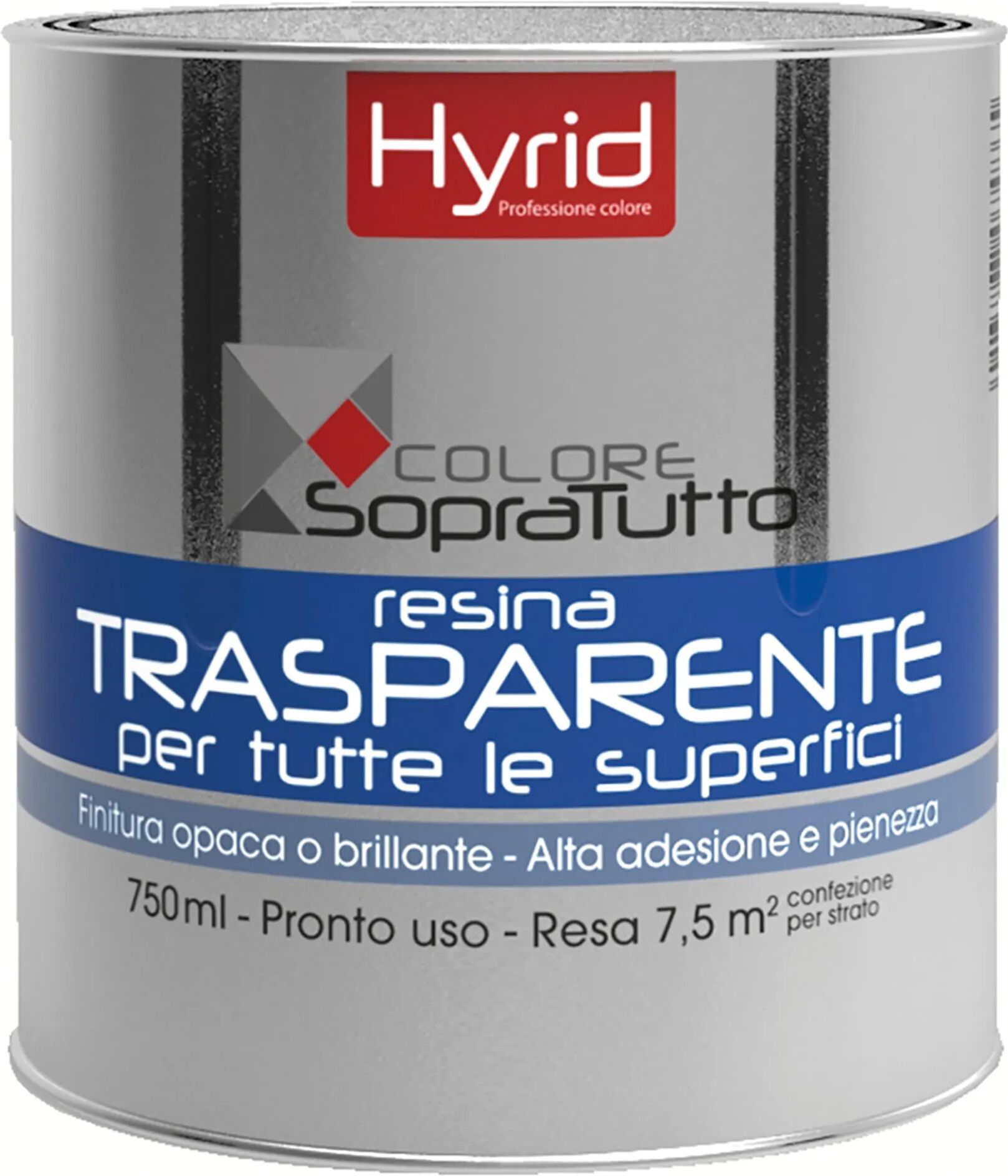 hyrid by covema resina piastrelle trasparent hyrid 750ml brillante universale 10 m²  con 1 l pronto uso