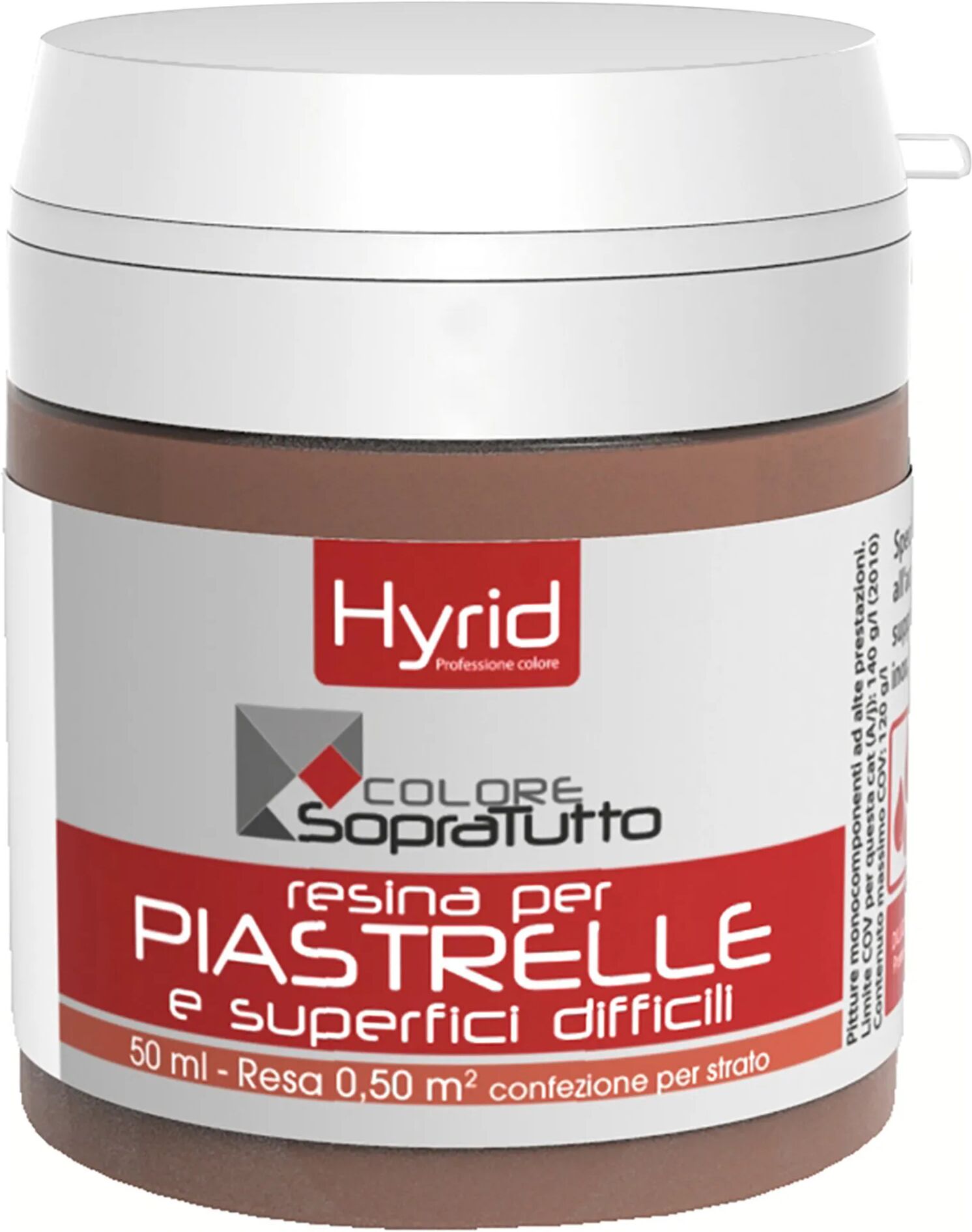 hyrid by covema resina piastrelle hyrid visone 50 ml per superfici difficili 10 m²  con 1 l pronto uso